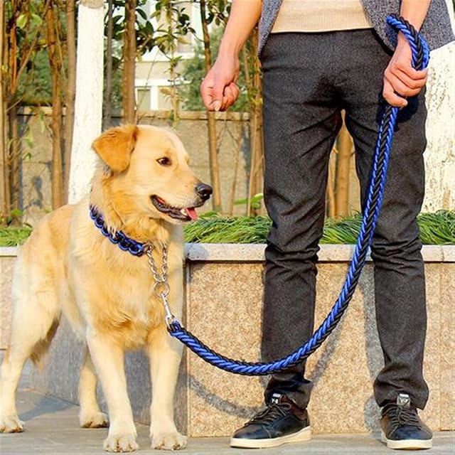 Correa de Perro con Collar, Suave Cuerda de Entrenamiento Escalada Correa de Tracción Correa de Tracción…