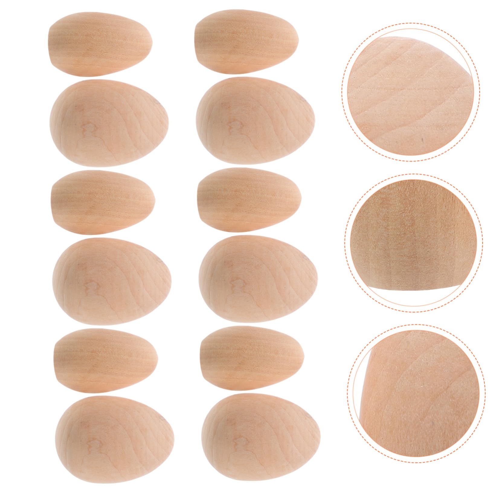VILLFUL 20pcs Easter Eggs Decorative Props Simulation Egg Creative Egg Easter Egg Decor Party Egg Decorations Party Eggs Decors Art Supplies Fake Eggs Egg Decors Child Medium Wood Toy
