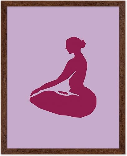 Miniatura 16 de Monem Art - Póster de yoga, impresión retro de yoga para el hogar, arte de meditación, arte espiritual, arte de silueta, arte de gato, arte bohemio