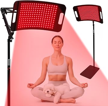 Red Light Therapy for Full Body face, Larger Panel with 204pcs 660nm 850nm 940nm, 3-in-1 LED Beads Light, Infrared Light with Adjustable Stand, Gift for Mom Women Wife Sister Girlfriend