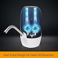 Vista 5 de Extractor de Bomba de Aceite, Bomba Eléctrica Mejorada de Cambio de Aceite Autoalimentada, No Necesita Ser Alimentada por el Automóvil, Bomba