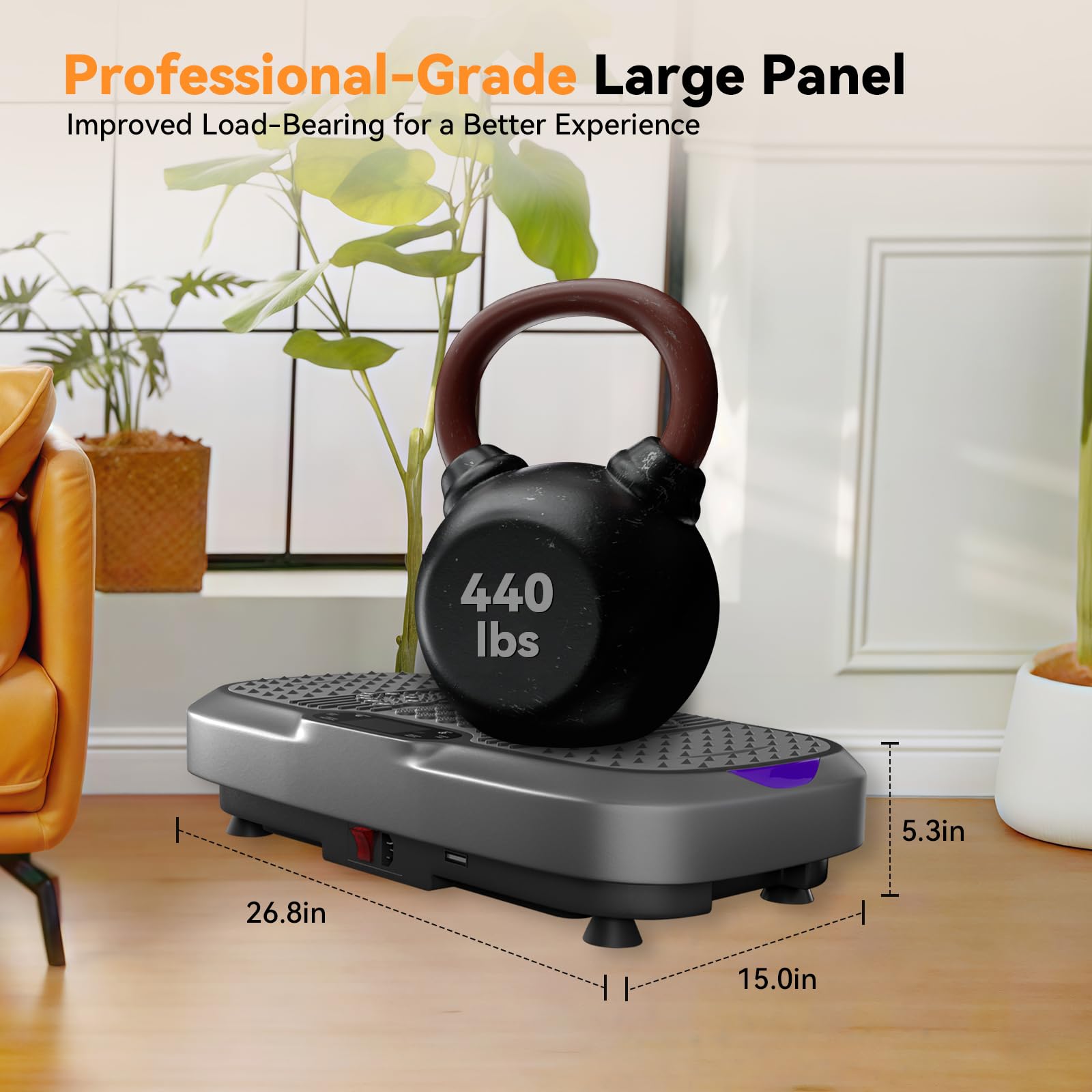 Machine D'exercice à Plaque Vibrante, Plaque Vibrante à Double Moteur Améliorée 2025 Pour Drainage Lymphatique, Plaques Vibrantes EvoSpark Pour Tout Le Corps Pour Perte De Poids, Capacité De 204,1 Kg