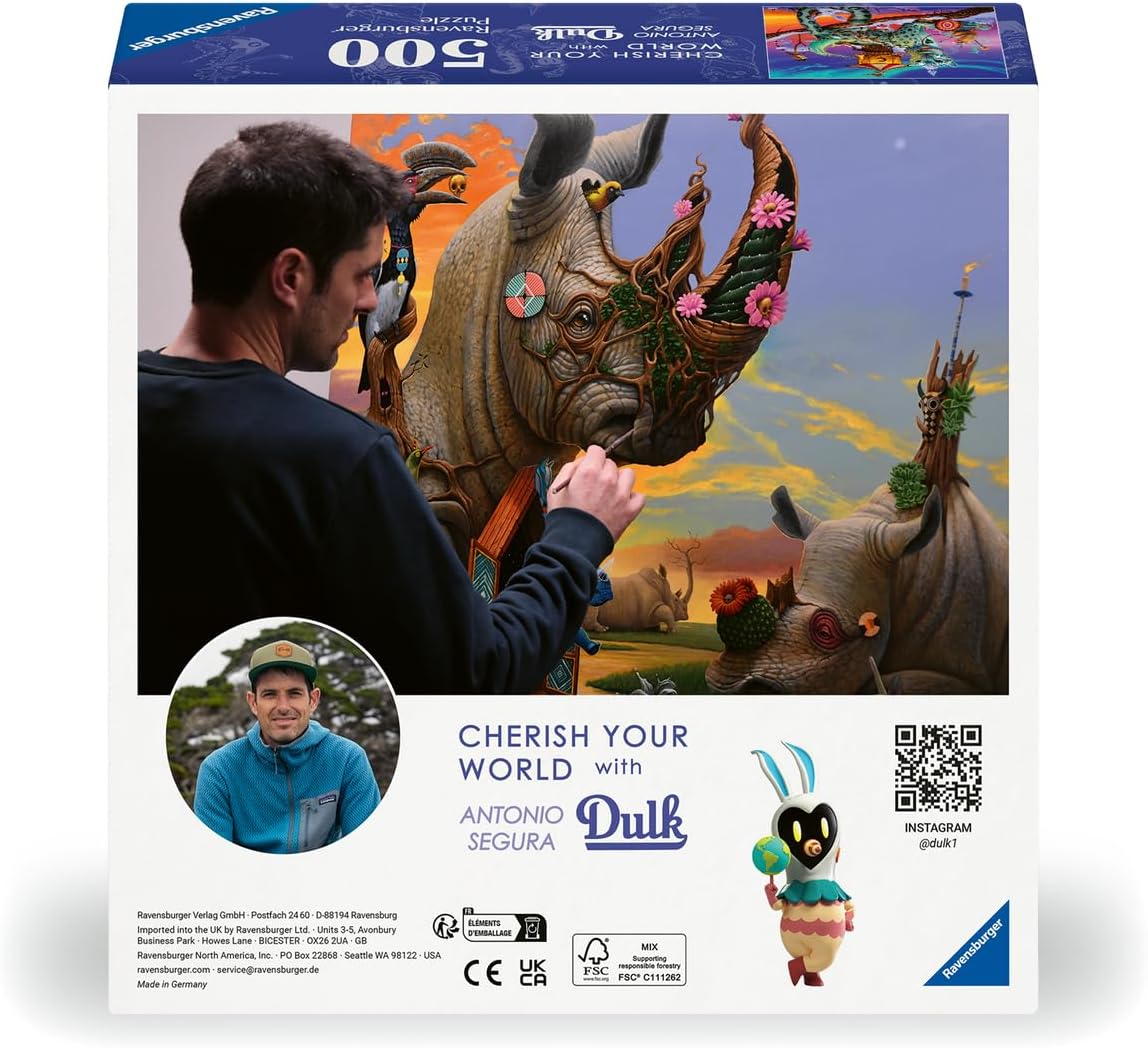 Ravensburger Boreal 500 Piece Jigsaw Puzzle | Mystical Wildlife Art by Dulk | Eco-Conscious Imagery | Premium Quality