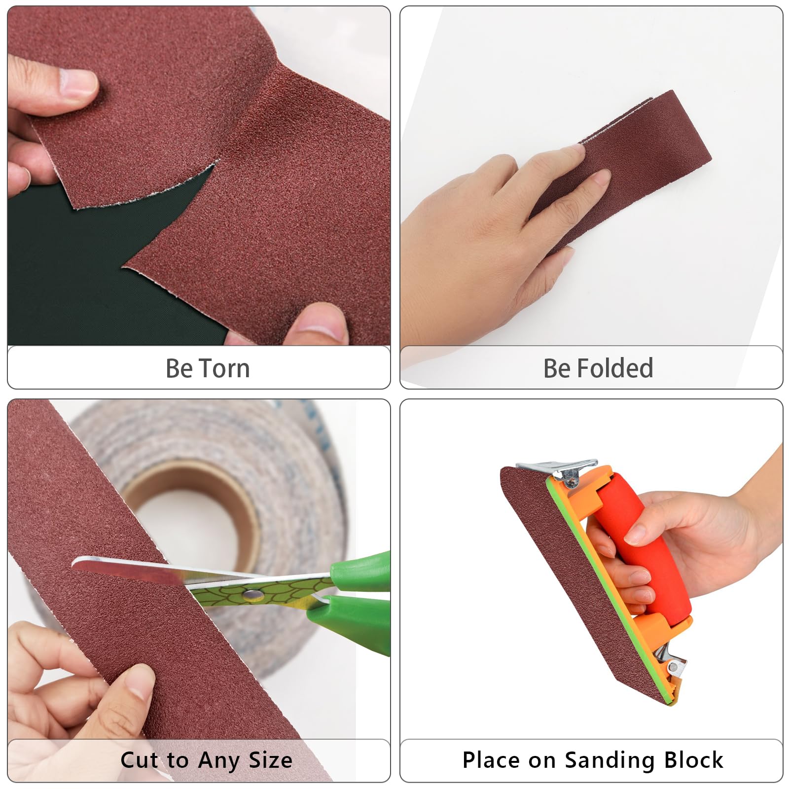 Lot De 10 Bandes Abrasives 30 X 330 Mm - Grain 800 - Pour Ponceuse à Bande, Métal, Bois, Peinture - Corindon, Longue Durée