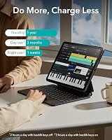 ESR iPad Pro 13 inch (M4, 2024) Billentyűzetes Tok - Állítható Mágneses Állvánnyal, Levehető Védőtokkal, RGB Háttérvilágítással, Bluetooth C 8