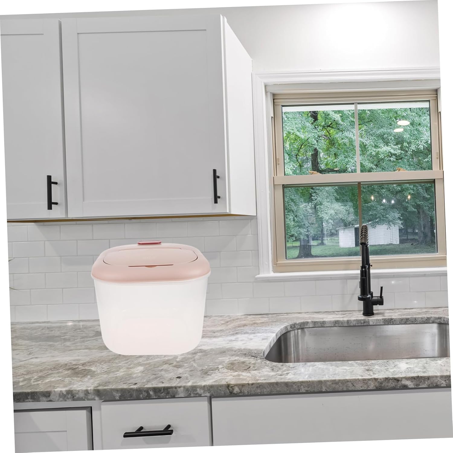 Unomor 10kg Airtight Rice Container Storage for Pantry Dry Food Container Lid for Kitchen Organization