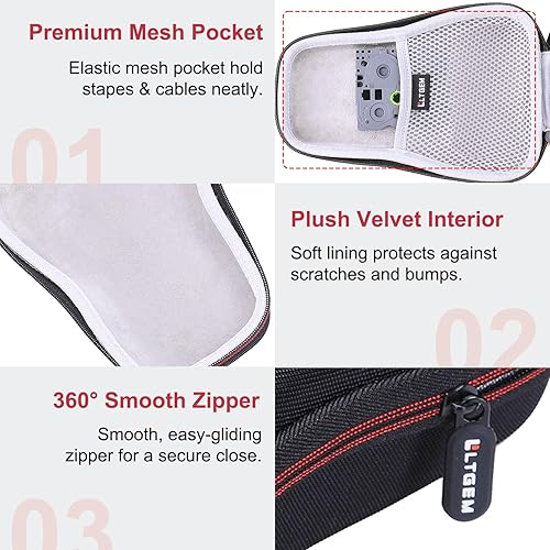 Miniatura 3 de LTGEM - Funda compatible con rotuladora Brother P-Touch PTH110/PTH110BP, PT-H111 Pro/PT-H100 / PTE110, solo funda