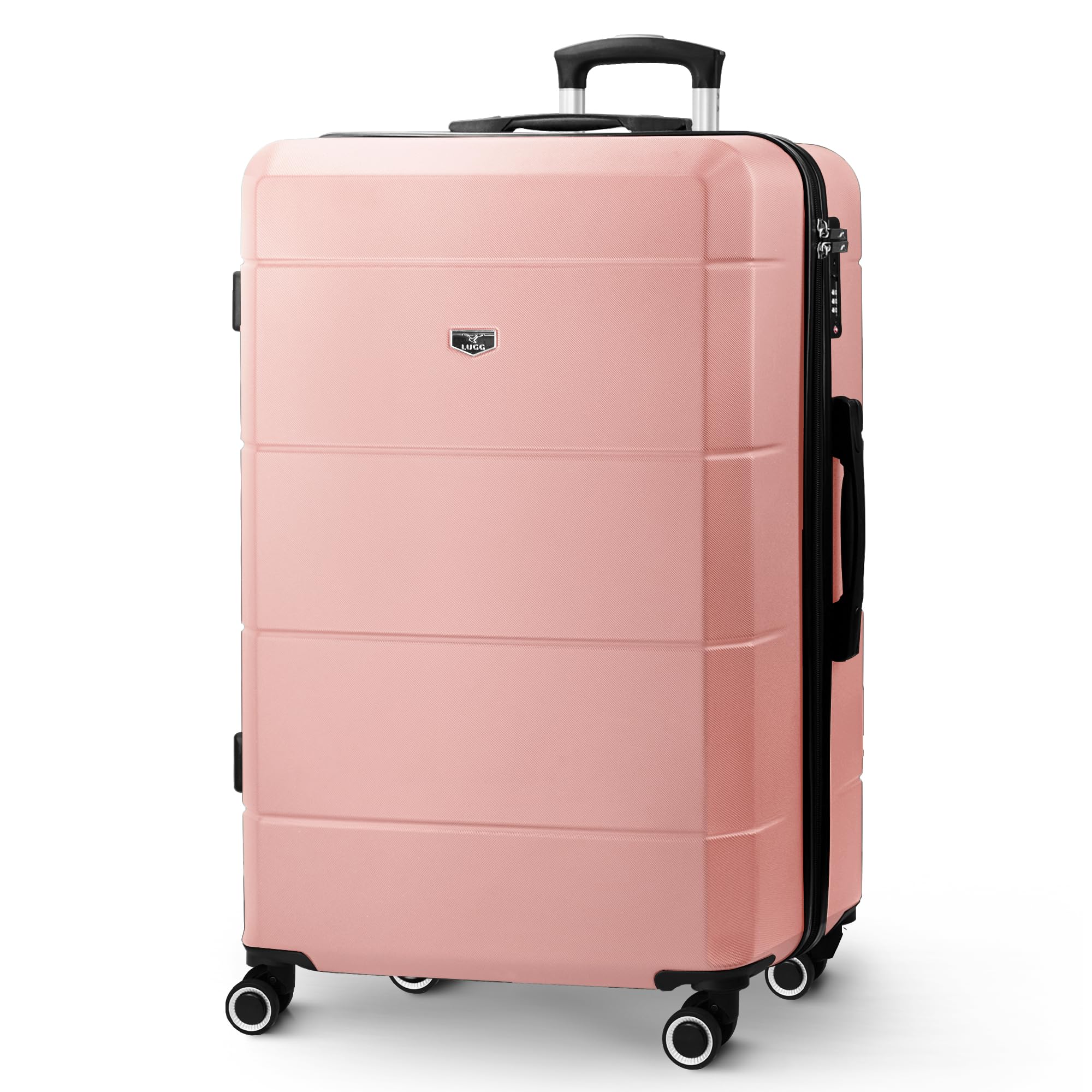 LUGG - Jetset 40cm Suitcase - 40x30x20cm- Ryanair Compatible - Underseat Size - Hard Shell ABS - Spinner & Removable Wheels - Lightweight Travel Luggage- Cream/Brown — view 111