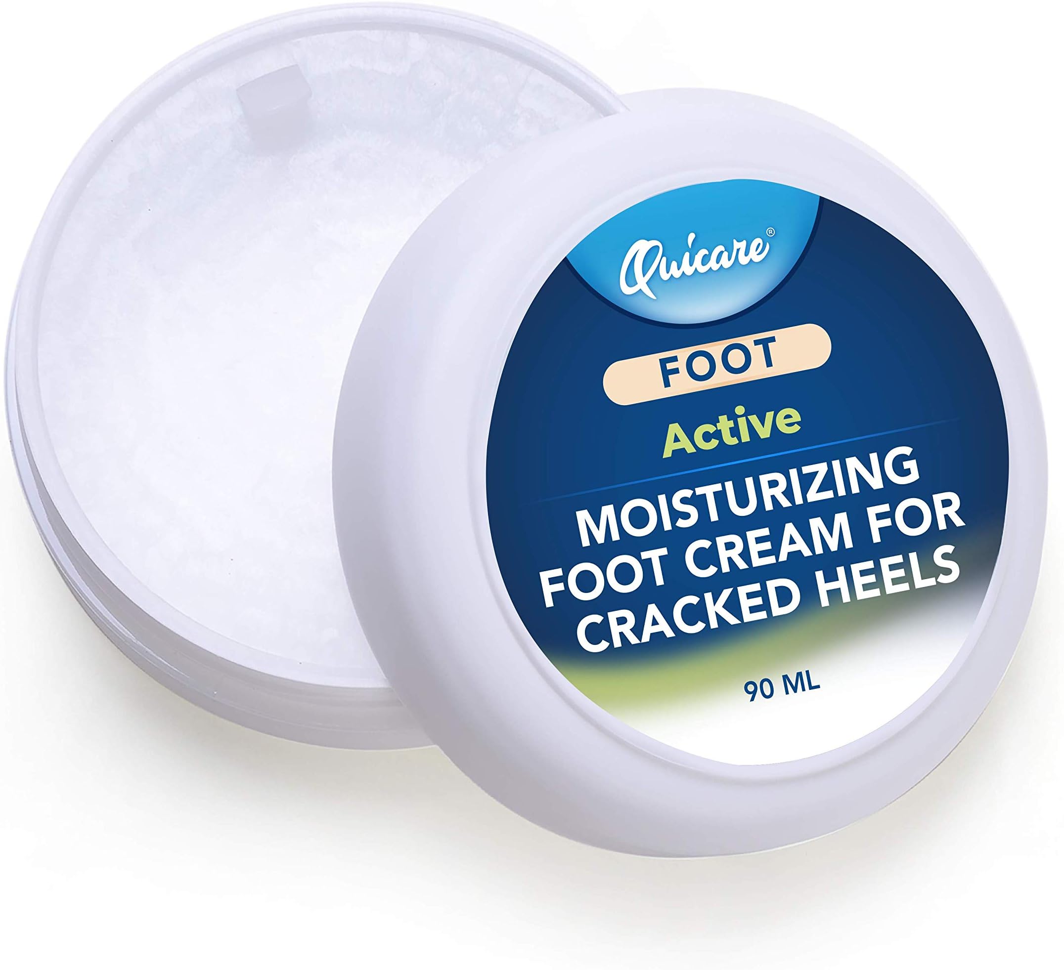Quicare Active Moisturizing Foot Cream for Cracked Heels, Soreness, 3 oz