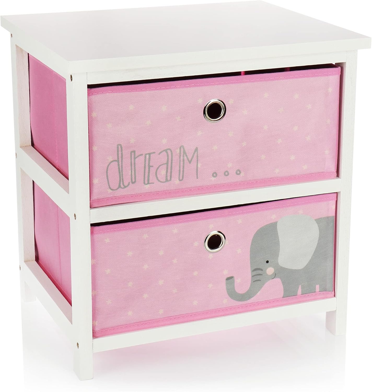 comfour® Children’s chest of drawers with 2 drawers Children’s shelf