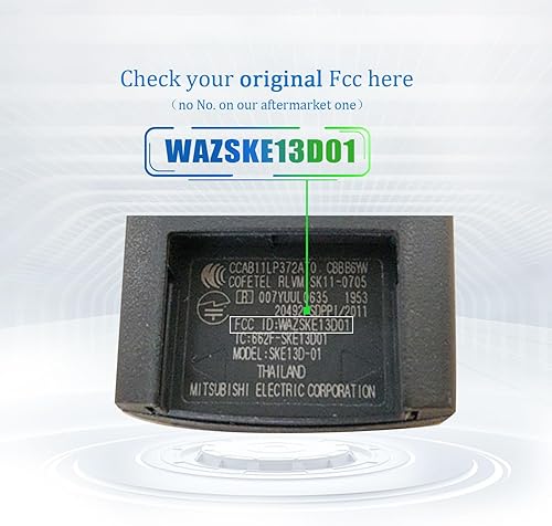 Miniatura 4 de Extra-Partss Reemplazo remoto del llavero del coche para Mazda WAZSKE13D01 se adapta a 2017 2018 CX-3 2013 2014 2015 2016 CX-5 (1)