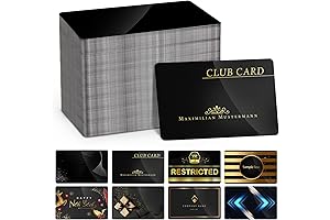 300 Pack Premium Laser Engraved Metal Business Cards (Anodized Black Aluminum Blanks)