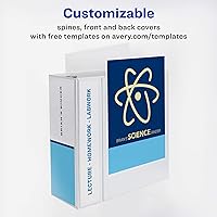 Vista 3 de Avery(R) - Carpeta duradera con 3 anillas, anilla EZD de 5 pulgadas, 1 carpeta de color negro (09900)