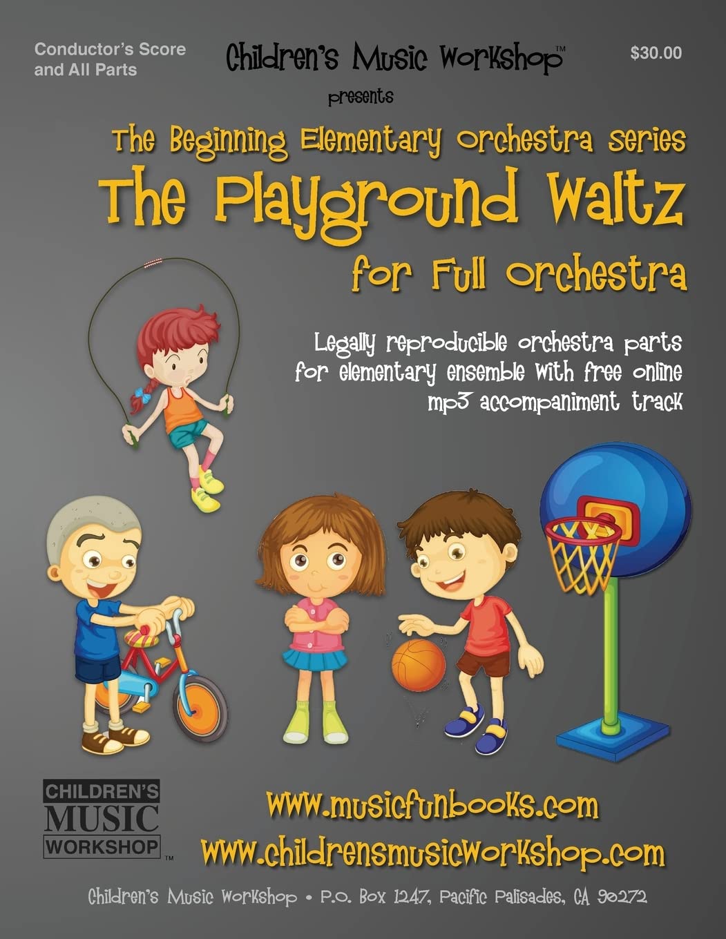 The Playground Waltz: Legally reproducible orchestra parts for elementary ensemble with free online mp3 accompaniment track (Beginning Elementary Full Orchestra Series)