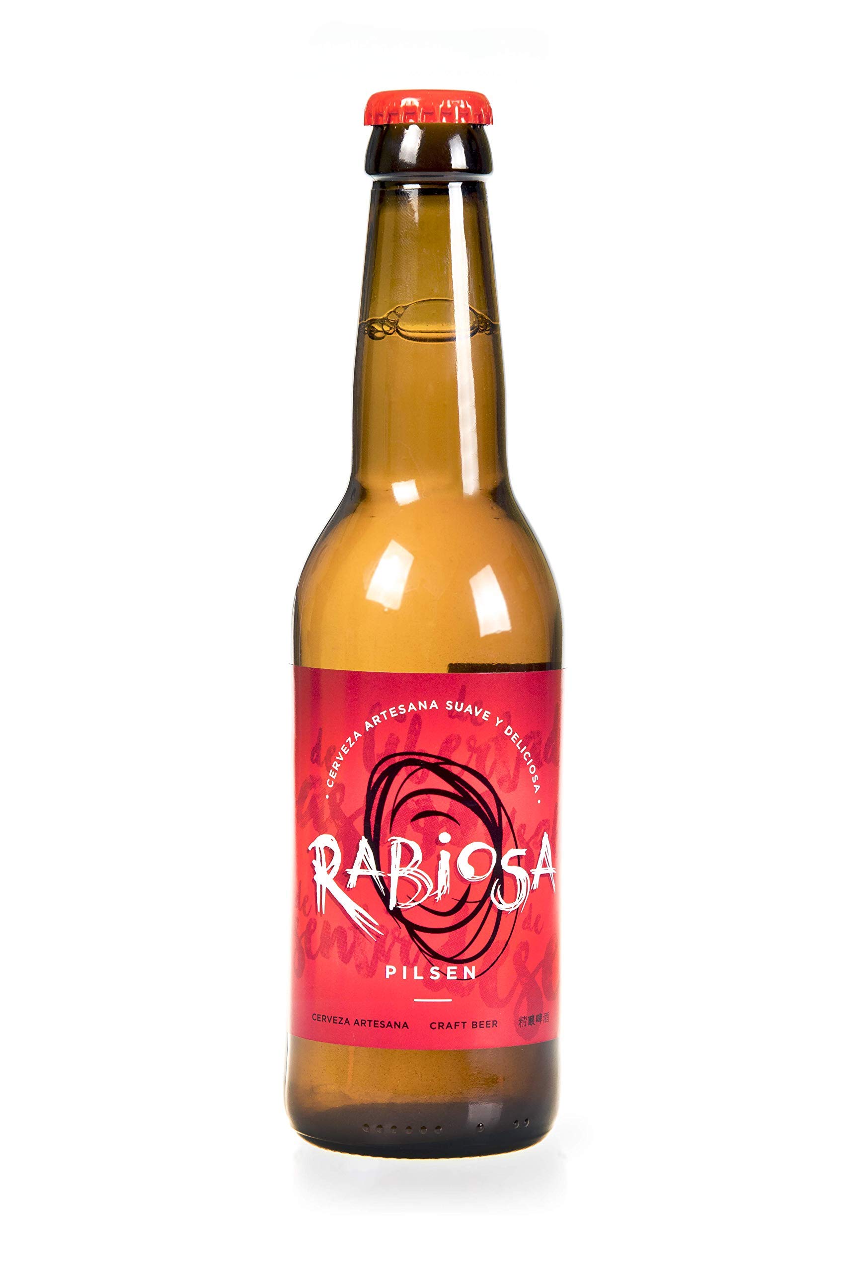 CERVEZA RABIOSA PILSEN ARTESANA -24 Botellas de 330 mL