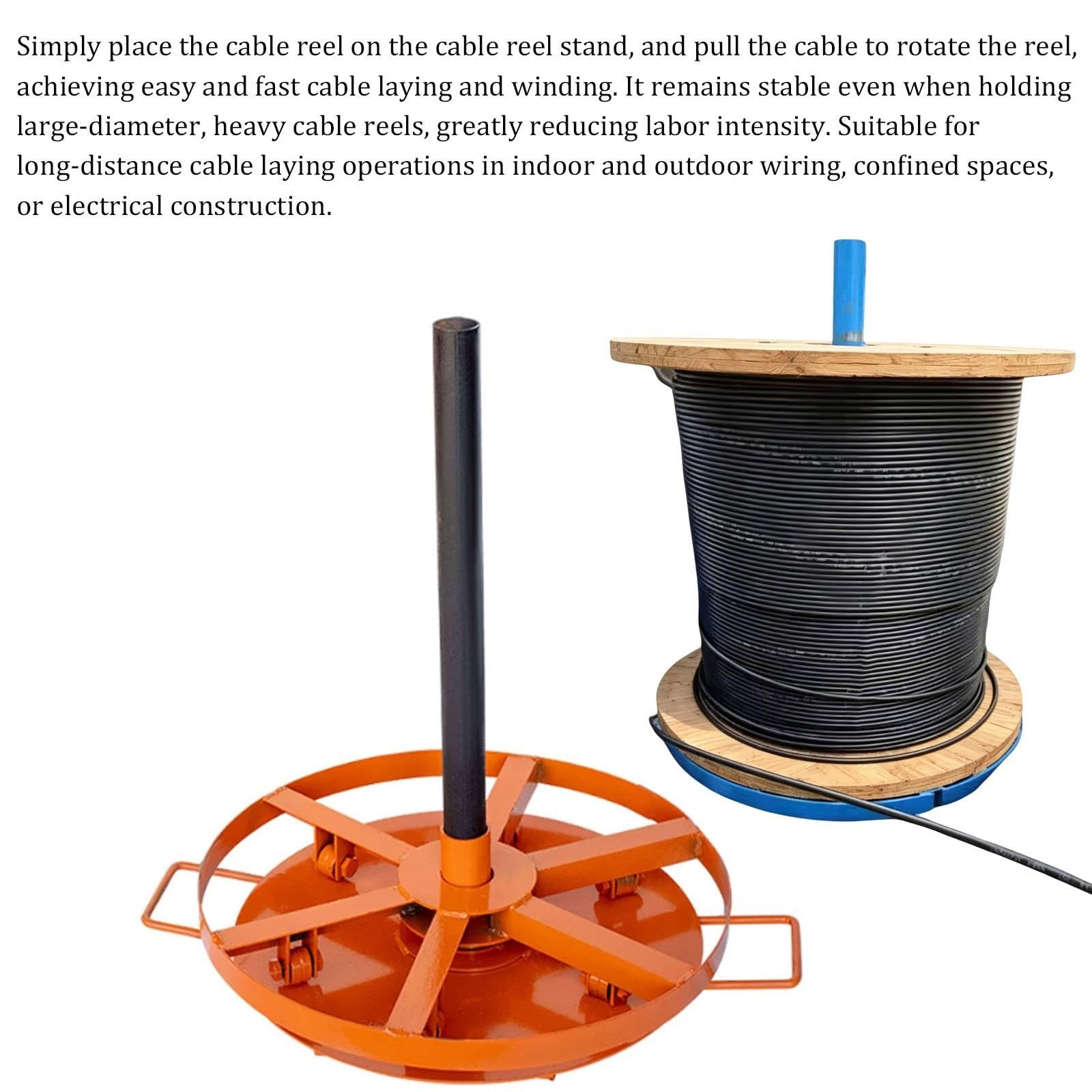 Robuster Kabelwagen, Kabeltrommelrolle aus Stahl Material Stahl