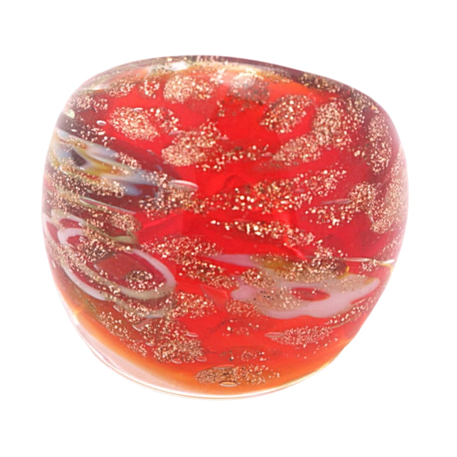 YUPEIUKLI Elegant Ethnic Styles Glass Rings Elegant Handmade Colorful for Everyday Wear and Special Occasions