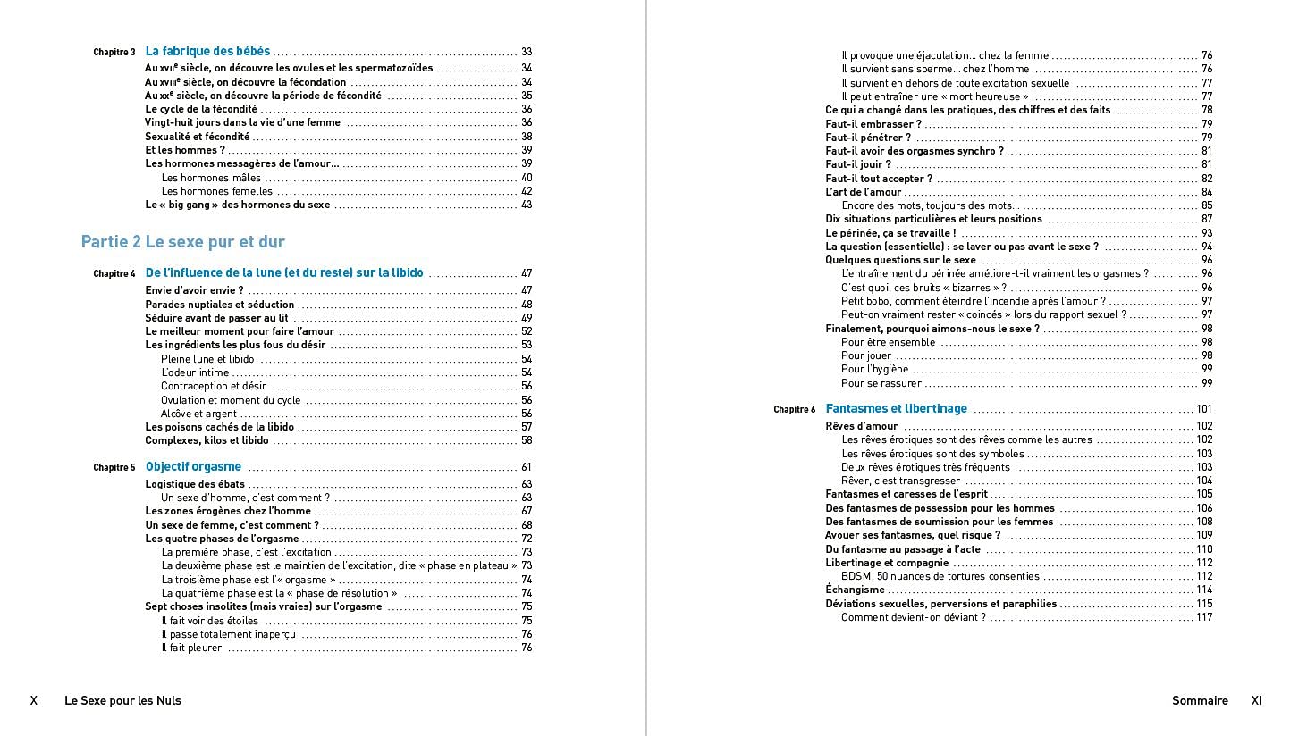 Le Sexe pour les Nuls: | Histoire de la sexualité, amour, couple, conseils pratiques, difficultés sexuelles, orgasme et fantaisies