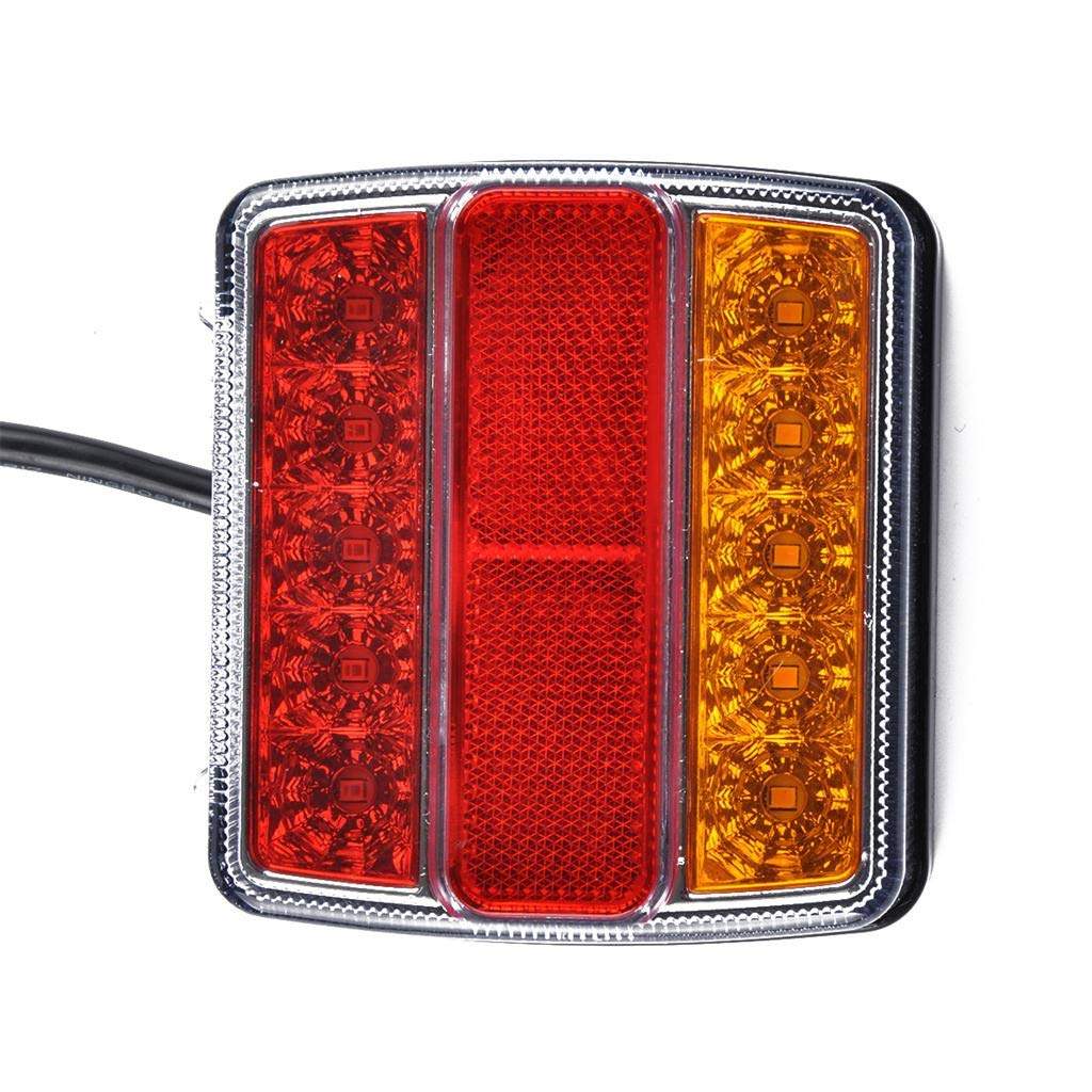2019 Nouveau Kit d'Eclairage de Remorque Submersible LED 12V, Feux Remorque -2 PCS Éclairage Remorque Gauche et Droite pour Camion, Remorque, Bateau, Fourgonnette, Caravane etc (comme montré)