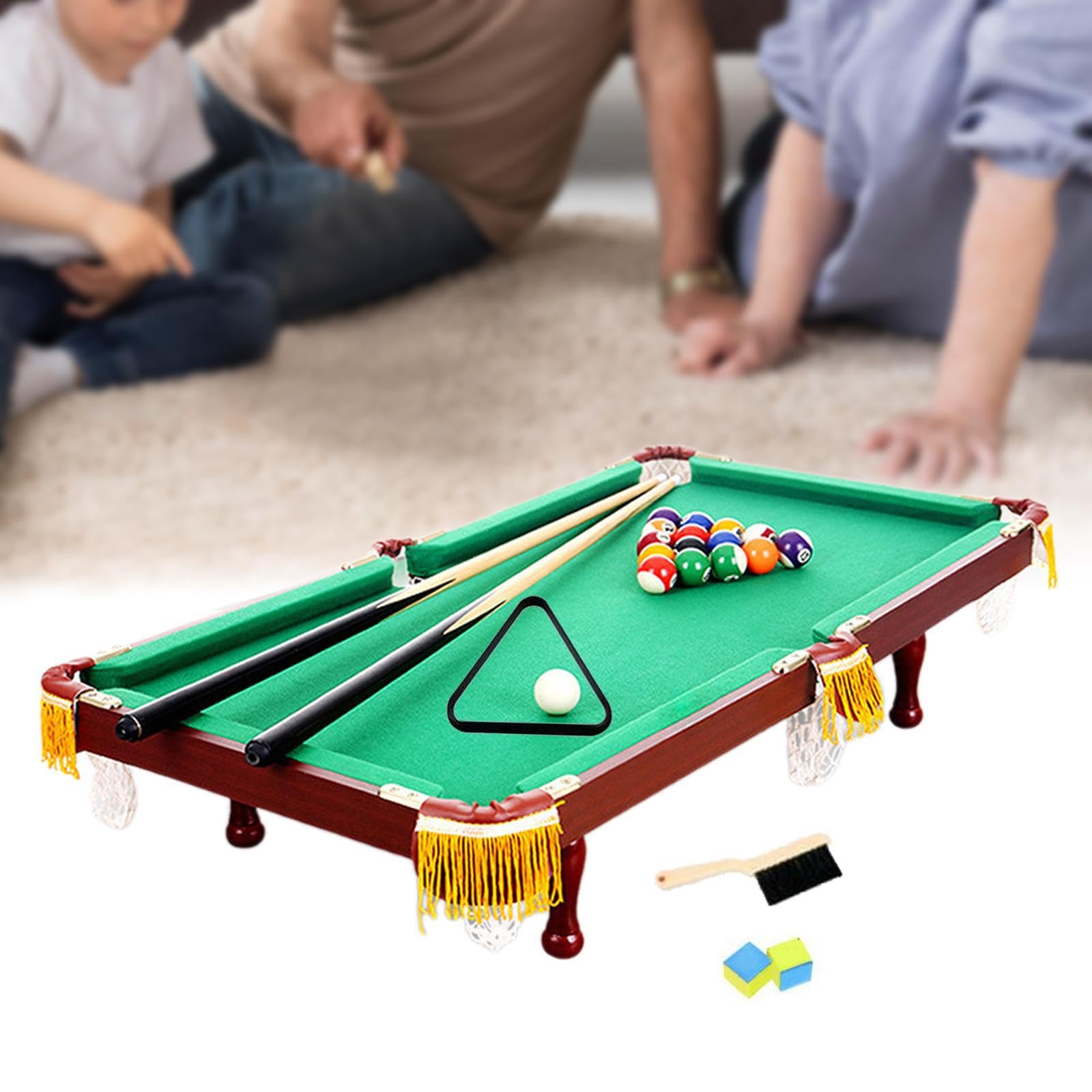 Mini Table de Billard de Voyage, idéale pour s'amuser en intérieur, pour Tous Les âges. Cadeau Parfait pour Les réunions de Famille et Entre Amis. Comprend : Boules