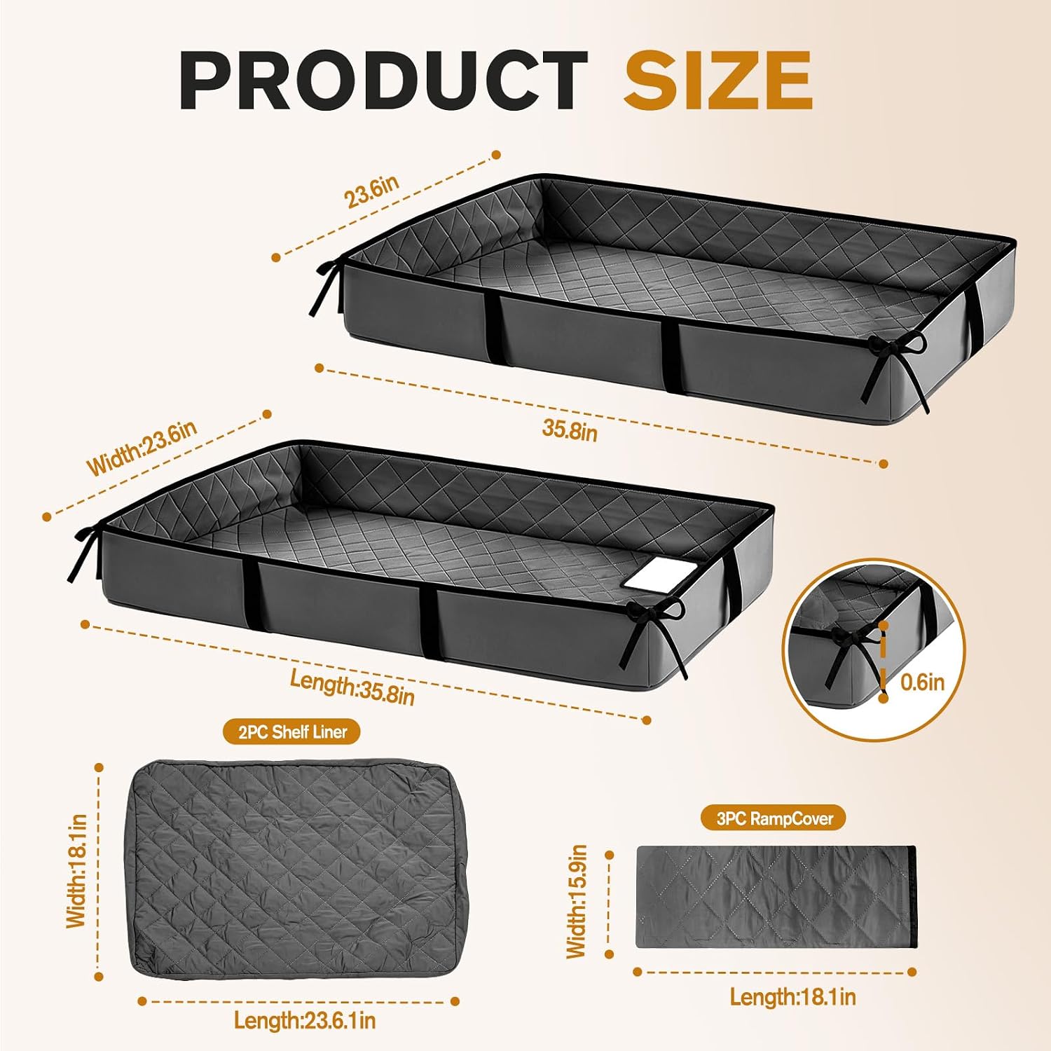 Ferret Cage Liner, 4-Layer Ferret Cage Accessories Suitable for Small Animals Rats, Chinchillas, Hedgehogs & Ferrets Non-Slip, Washable, Waterproof Fits Double-Unit Small Animal Cages