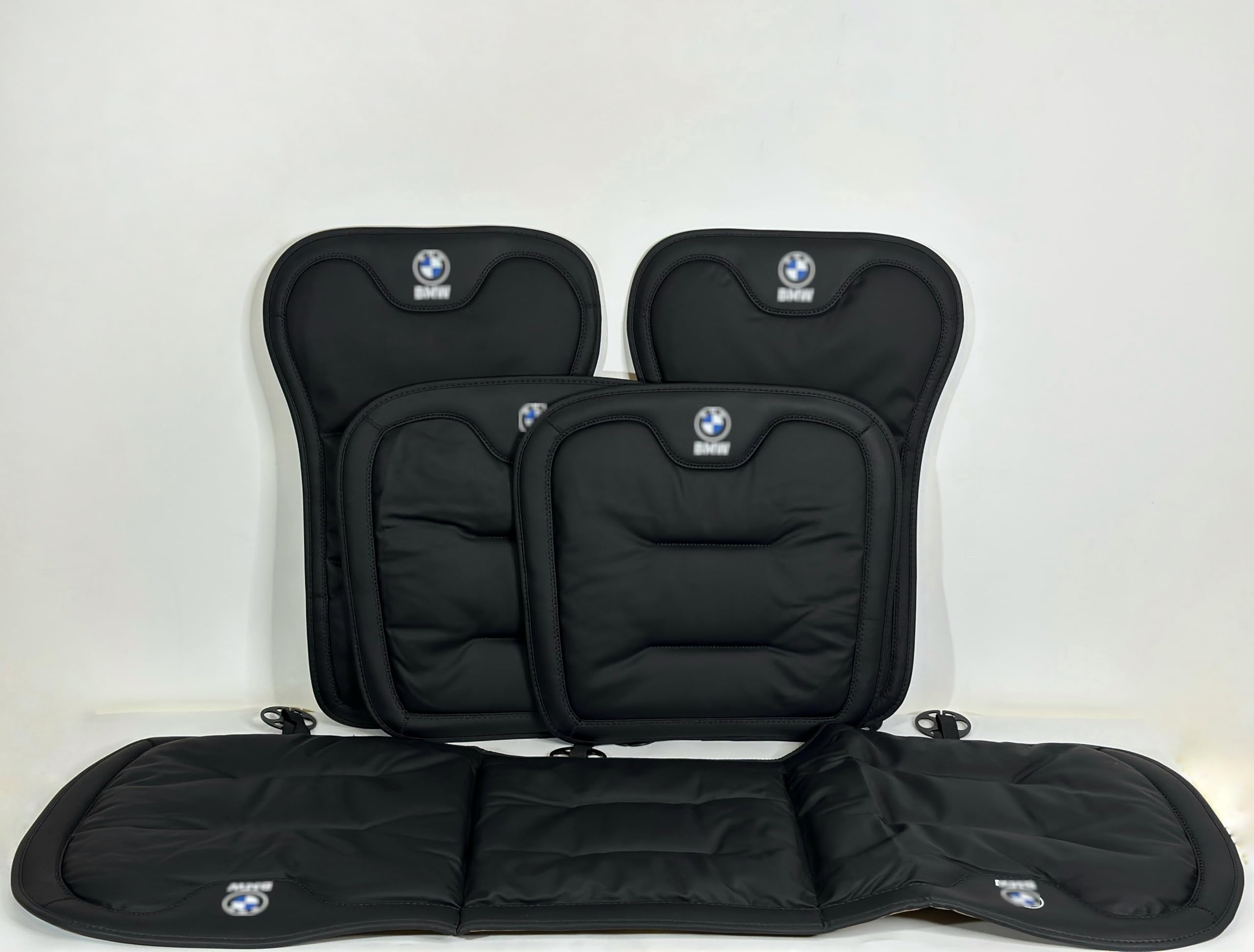 COMPLETO UNIVERSALE PER BMW Tappetini protettivi NUOVO DESIGN Coprisedili per auto per qualsiasi modello, cuscino, protezione per sedile auto traspirante, articoli per auto, pelle PU.