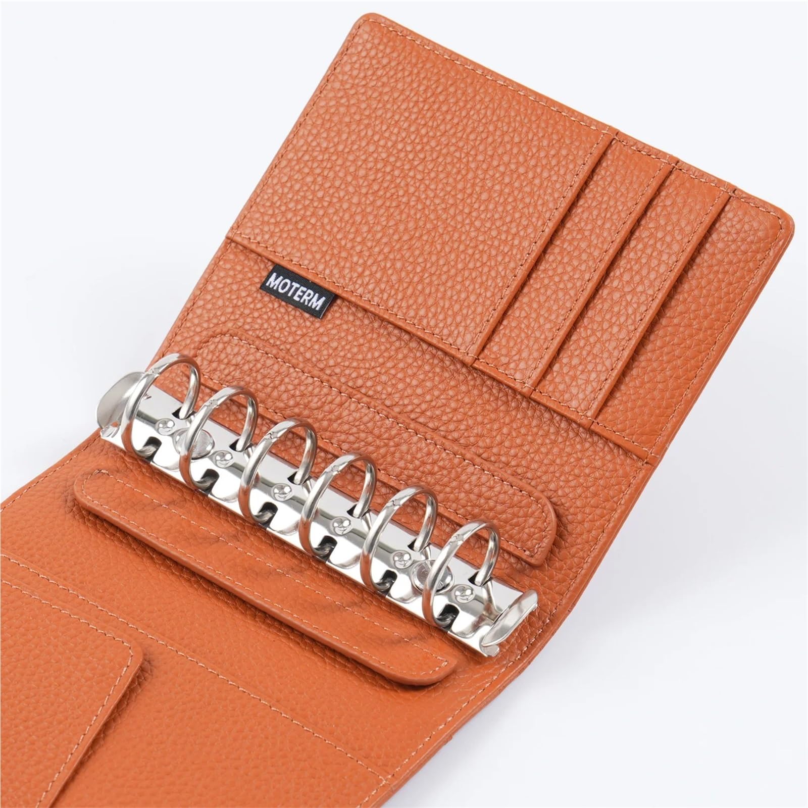 10 clip per raccoglitori ad anelli in metallo per quaderni a fogli mobili, staccabili, formato A5, personali, A6, A7, accessori per planner (A7, argento, 30 mm)