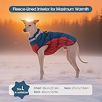 Vista 7 de FUAMEY - Chaqueta de invierno para perros, chaleco acolchado con arnés, ropa cálida para mascotas, abrigo con cremallera, impermeable, para perros