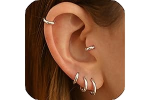925 Sterling Silver Small Silver Hoop Earrings for Women