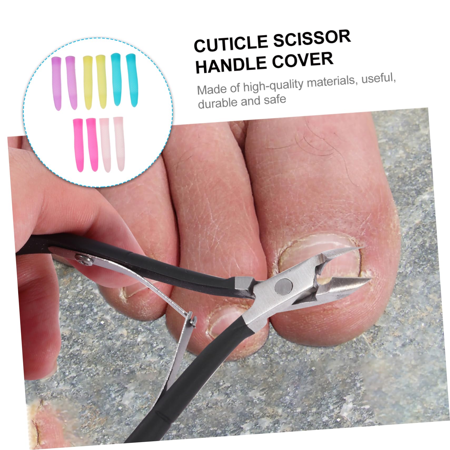 3 Set Copertura Forbicine Cuticole Silicone Antiscivolo Per Manicure E Domestico Facile Installare E Riutilizzabile 5 Paia*3