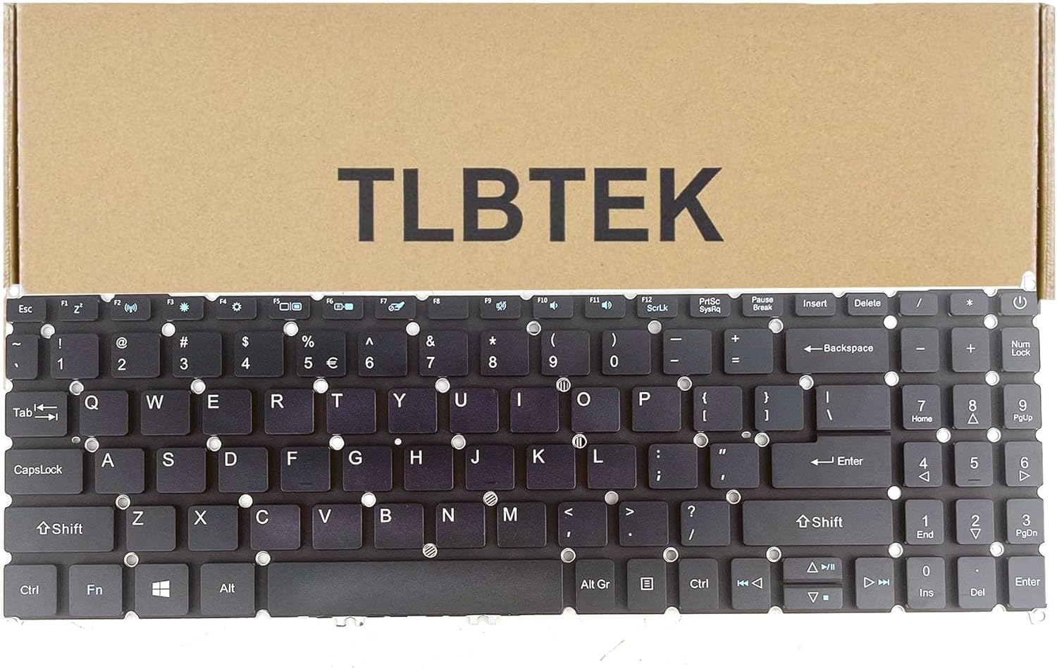 TLBTEK Keyboard Replacement Compatible with Acer Aspire A515-53 A515-53G A515-53K and Travelmate P2 P215-52 P215-53 TMP215-51 TMP215-52 P215-41 TMP215-41 P50-52 Series Laptop