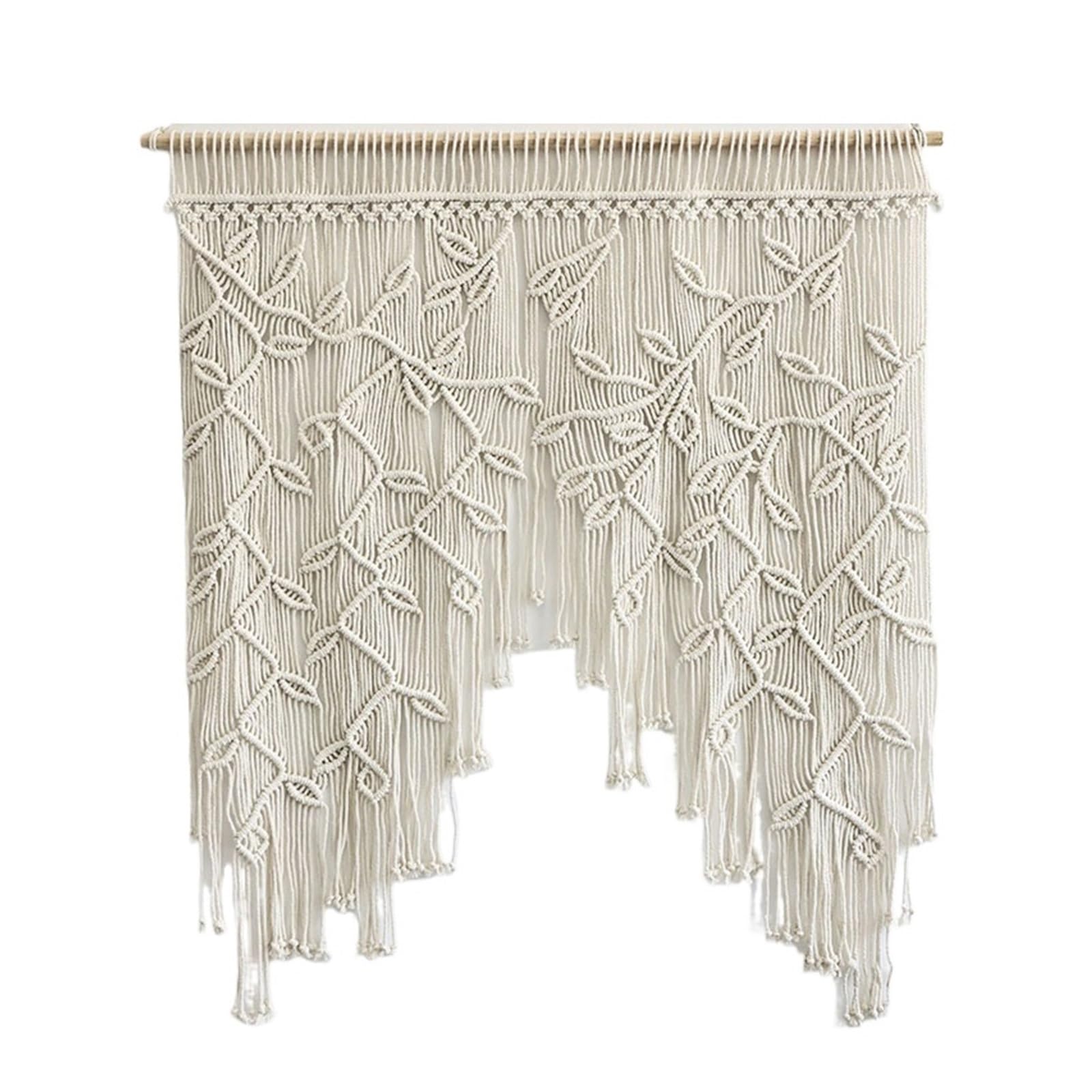 FGUJSUR Tapestry Wall Hanging Hand-woven Macrame Door Curtain Boho Wall Tapestry Hanging Window Tassel For Home Doorway Bedroom Decor