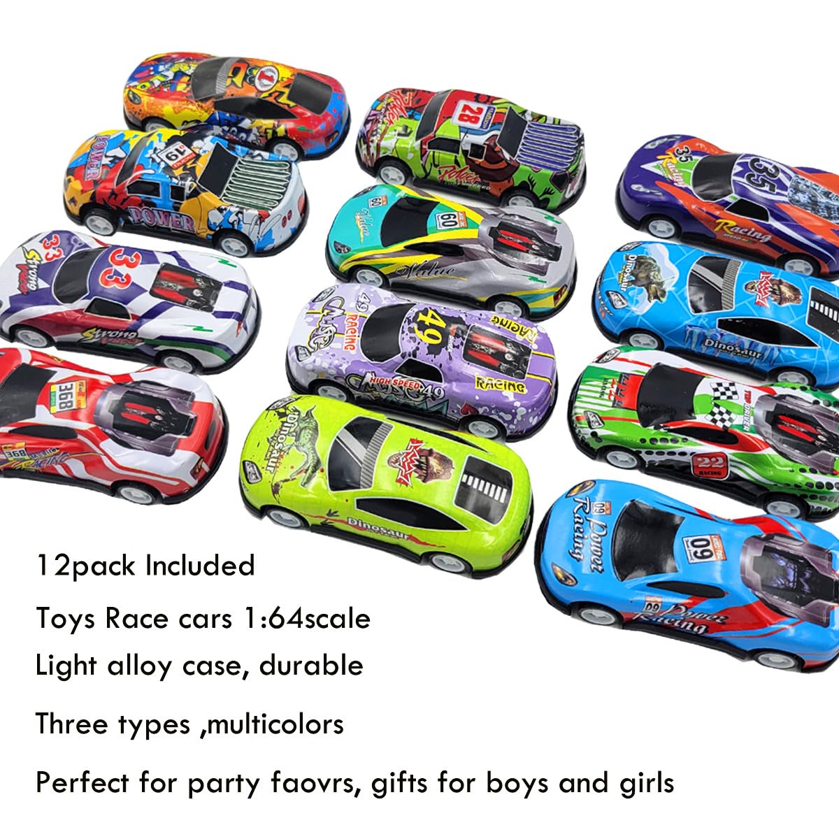 Amazon.co.jp: SeeuFun 12パック レースカー1:64スケール