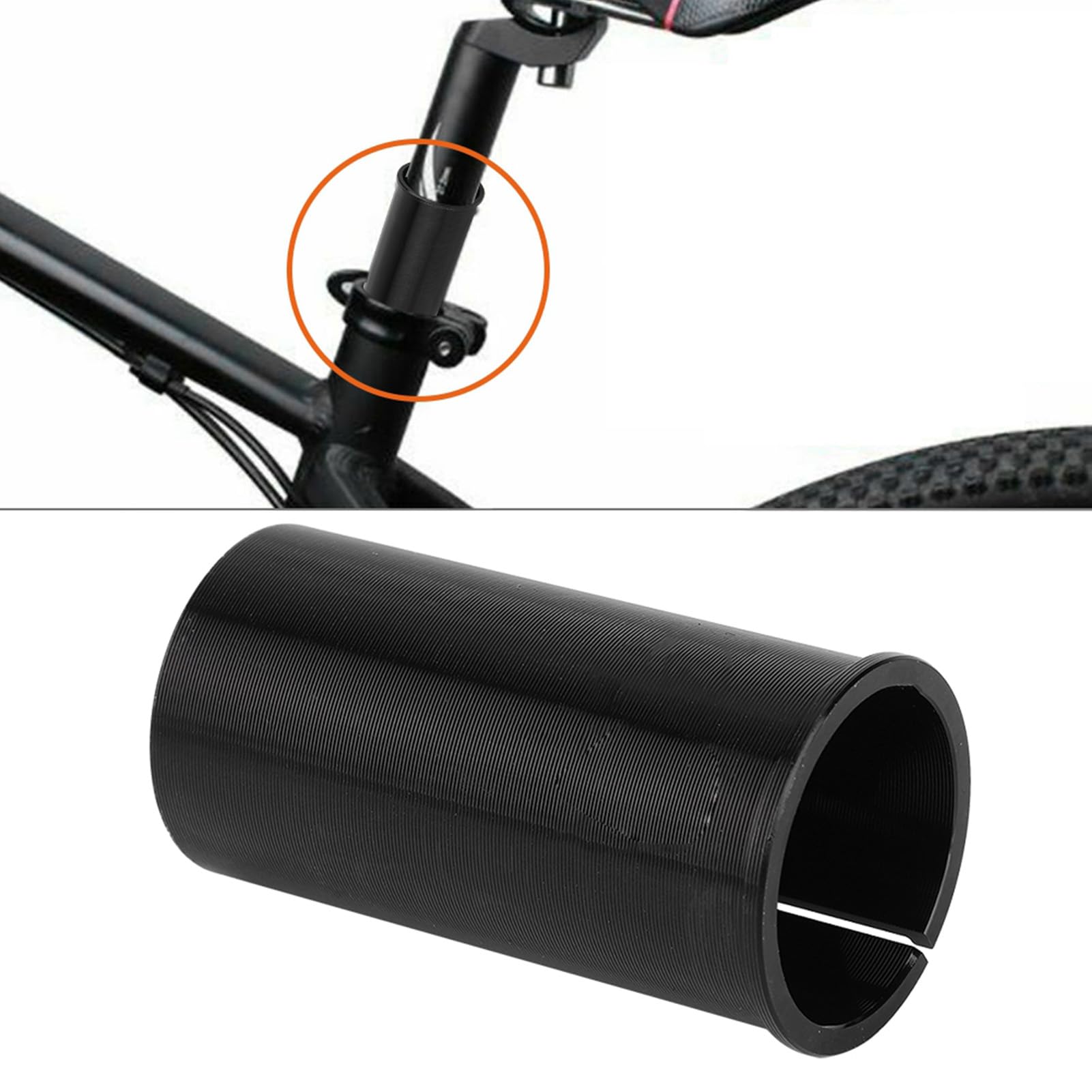 Adapter rury sztycy ze stopu aluminium, zmniejszona podkładka tulei, podkładka adaptera sztycy, podkładka dystansowa 27,2 mm do 28,6/30/30,4/30,8/31,6/33,9 mm (27,2 mm do 30,4 mm)