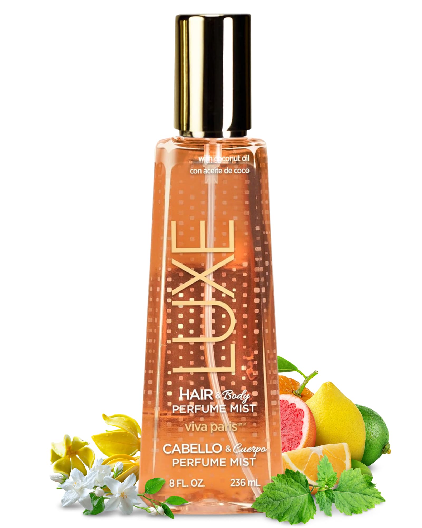 Luxe Perfumery Hair and Body Perfume Mist, Viva Paris, 236 ml (Pack of 1)