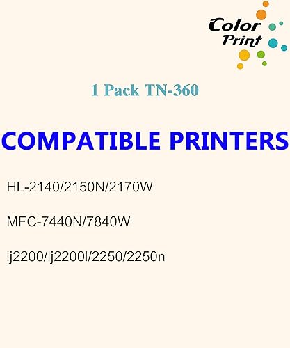 Miniatura 3 de ColorPrint - Cartucho de tóner compatible con TN360 TN-360 TN-330 utilizado para impresora láser Brother DCP-7030 DCP-7040 DCP-7045N HL-2140