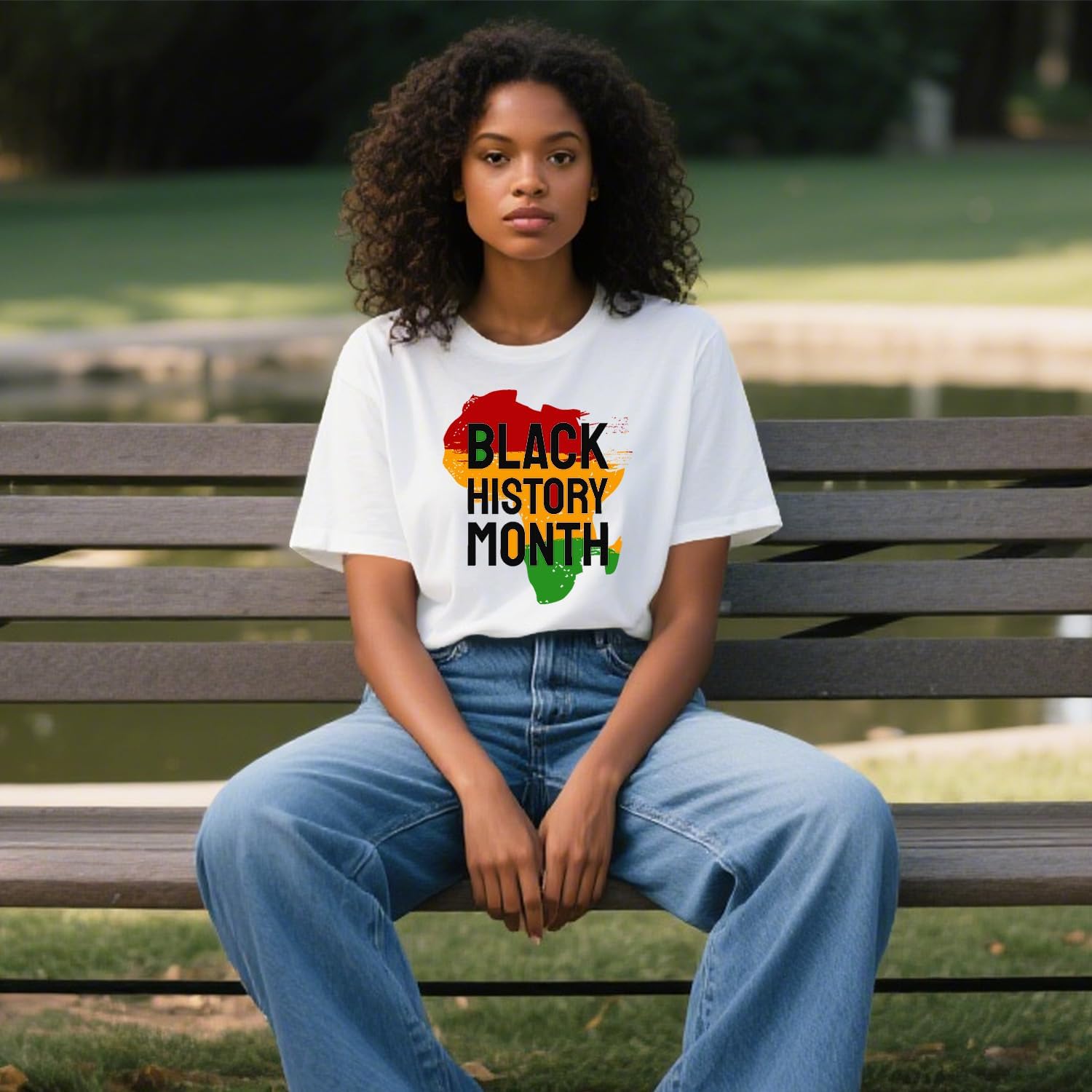 Black History Shirts for Women Black History Month T-Shirt African American Pride Tee Tops - Image 3