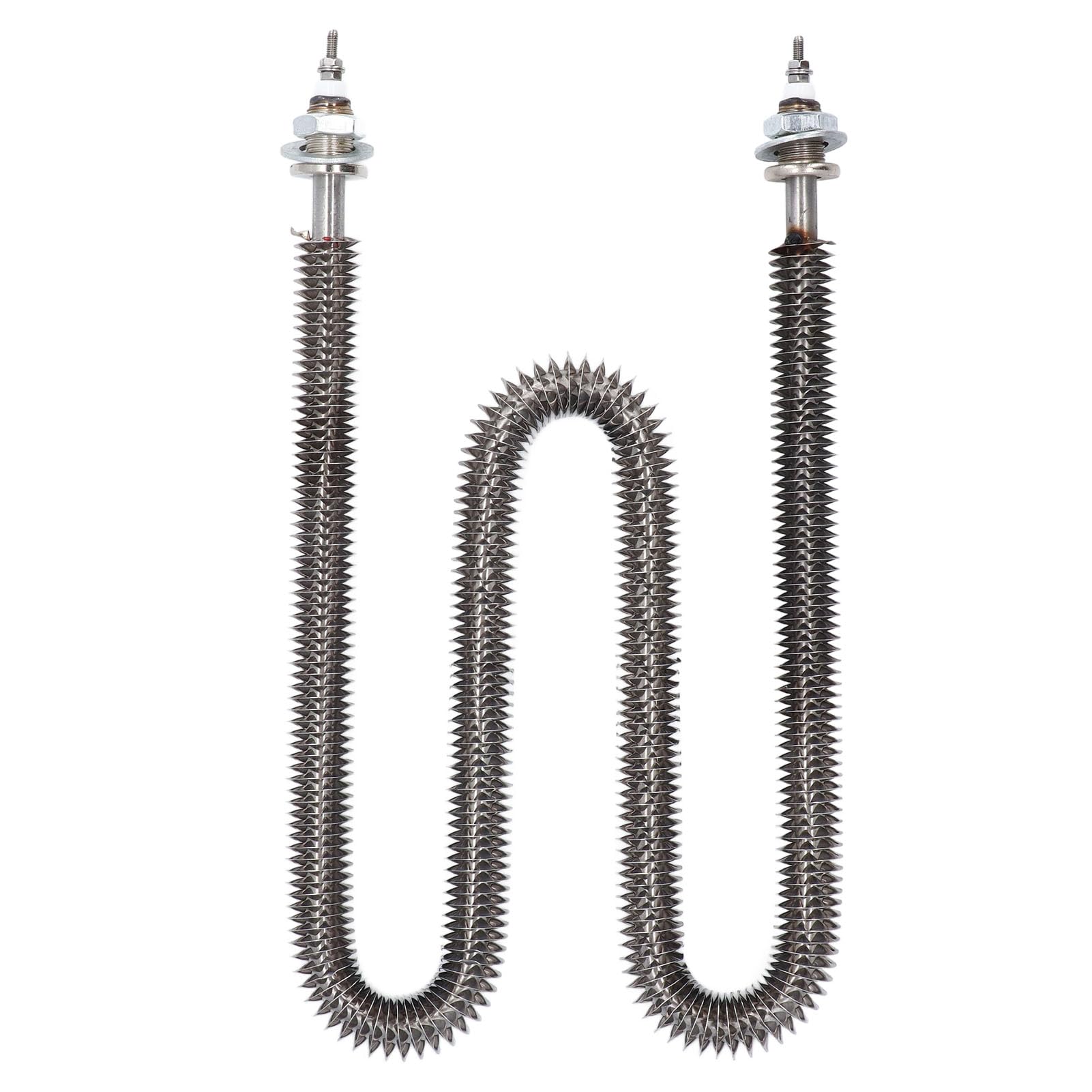 PerGar - Tubo calefactor con aletas tipo W 380V 3500W elemento eléctrico de calefacción con aletas de acero inoxidable para calefacción de garaje, estufas de gas, hornos, cocina (220V)