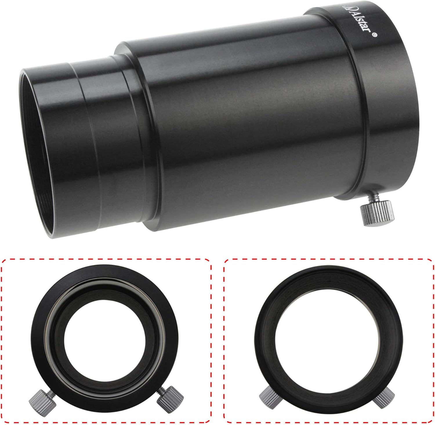 Alstar 2Inch Telescope Eyepiece Extension Tube Adapter Optical