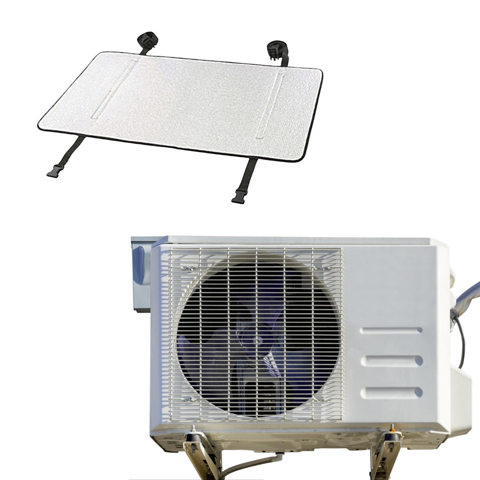 Couvercle pour unité AC extérieure, couvercle de climatisation - Couvercle de condensateur AC central - Couvercle AC supérieur - Fenêtre extérieure - Couverture unique AC - Protection de climatisation