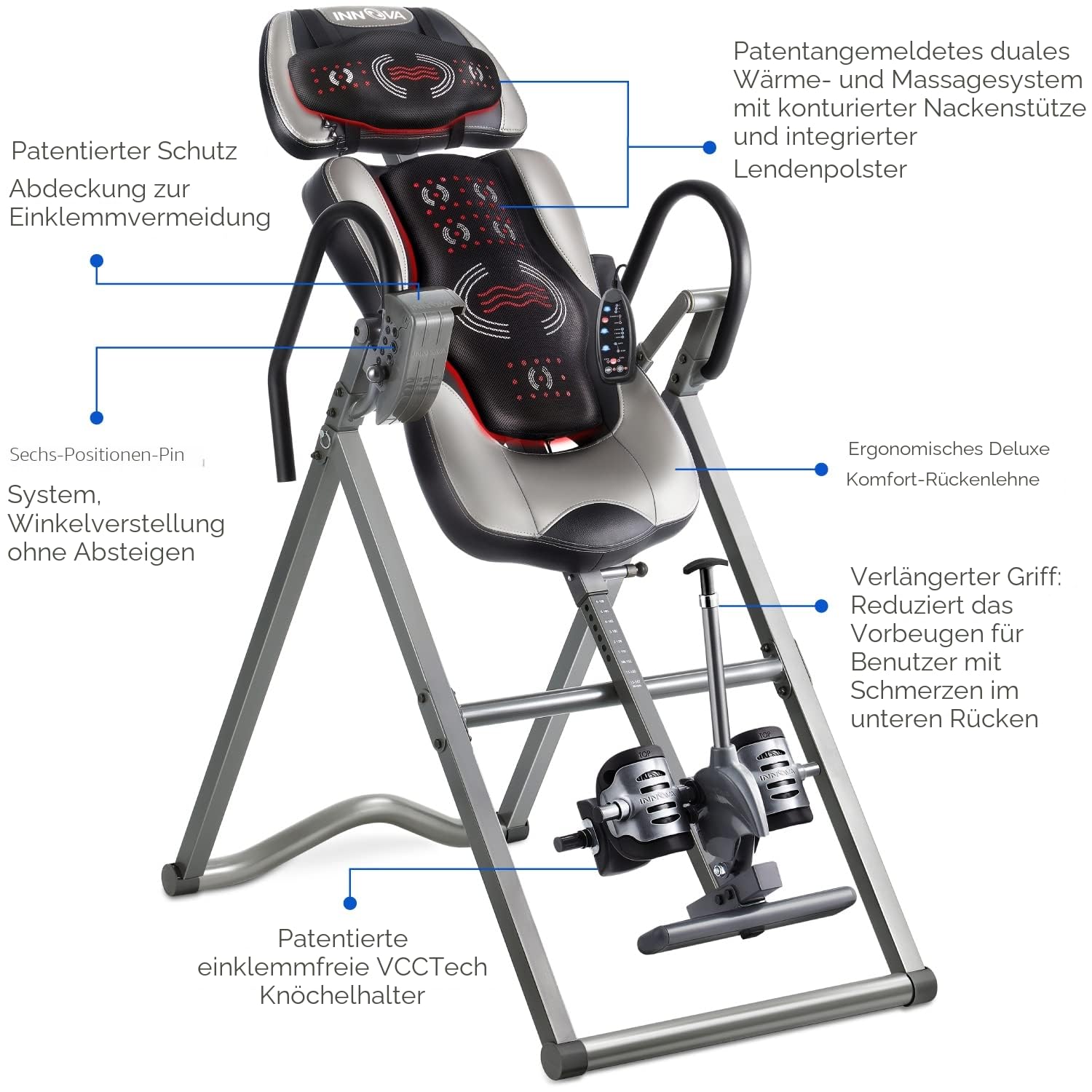 Innova ITM6000 Inversionstisch für Wärme und Massage