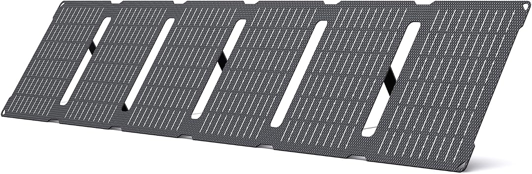 DARAN 40W Foldable Solar Panel with DC5521 Output,Small Solar Panels Compatible with Portable Power Station,Solar Panel for Camping,Hiking,Fishing.