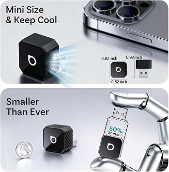 OTTOCAST Mini 3.0 (Pot) 2025 2-in-1 Wireless CarPlay/Android Auto Adapter, 5GHz WiFi, Auto Connect for 2016+ Cars