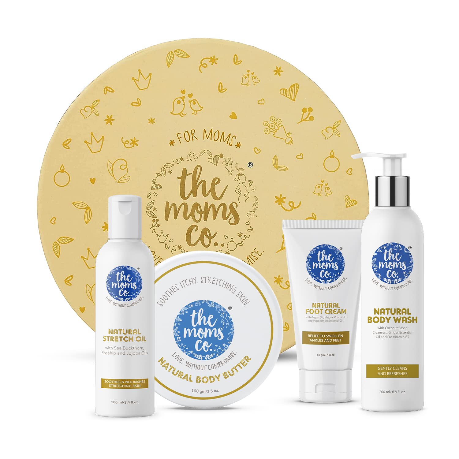 The Moms Co Pregnancy Gift Set,White