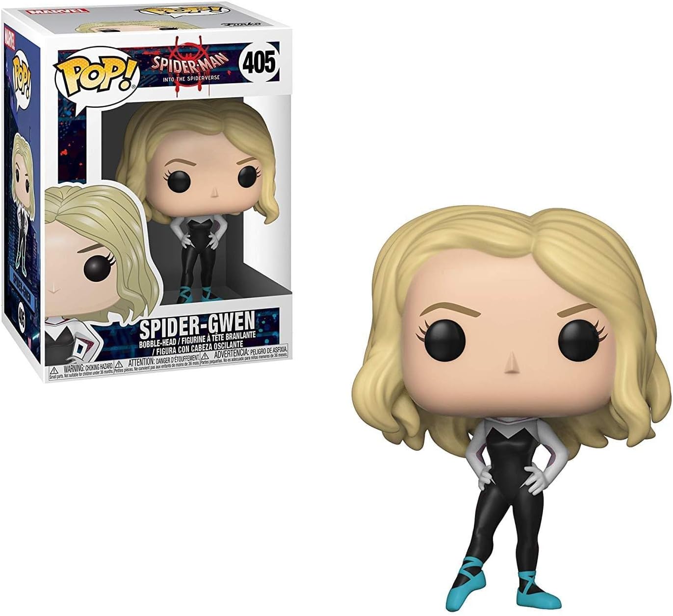 Funko Pop Marvel: Animated Spider-Man Movie - Spider-Gwen Collectible Figure, Multicolor