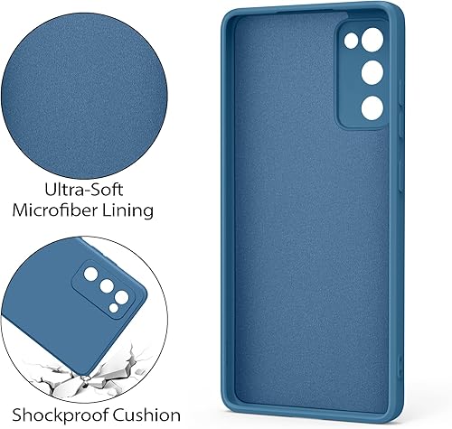 Miniatura 3 de Funda para Samsung Galaxy S20 FE 5G, elegante funda protectora delgada de silicona líquida de cuerpo completo para Galaxy S20 FE 5G funda de