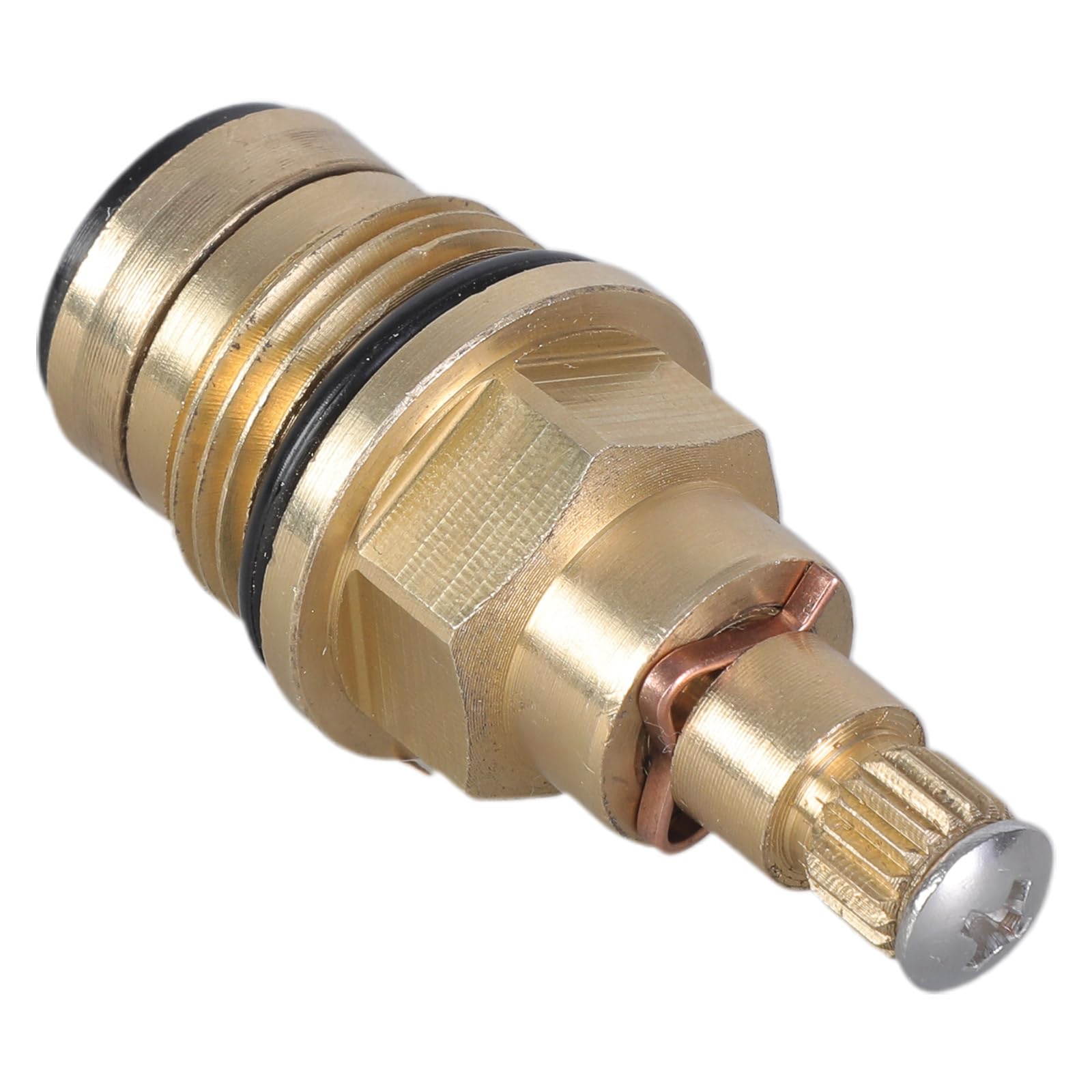 uikios Faucet Cartridge Brass Slow Opening Spool Tap Valves Spool Faucet Hot and Cold Water Spool Tap Valves Cores Faucet Parts