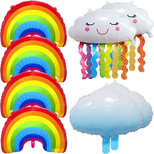 MEMOVAN Kit de guirnalda de globos de circo de carnaval 120 globos primarios rojos azules y amarillos globos de papel de aluminio para fiestas