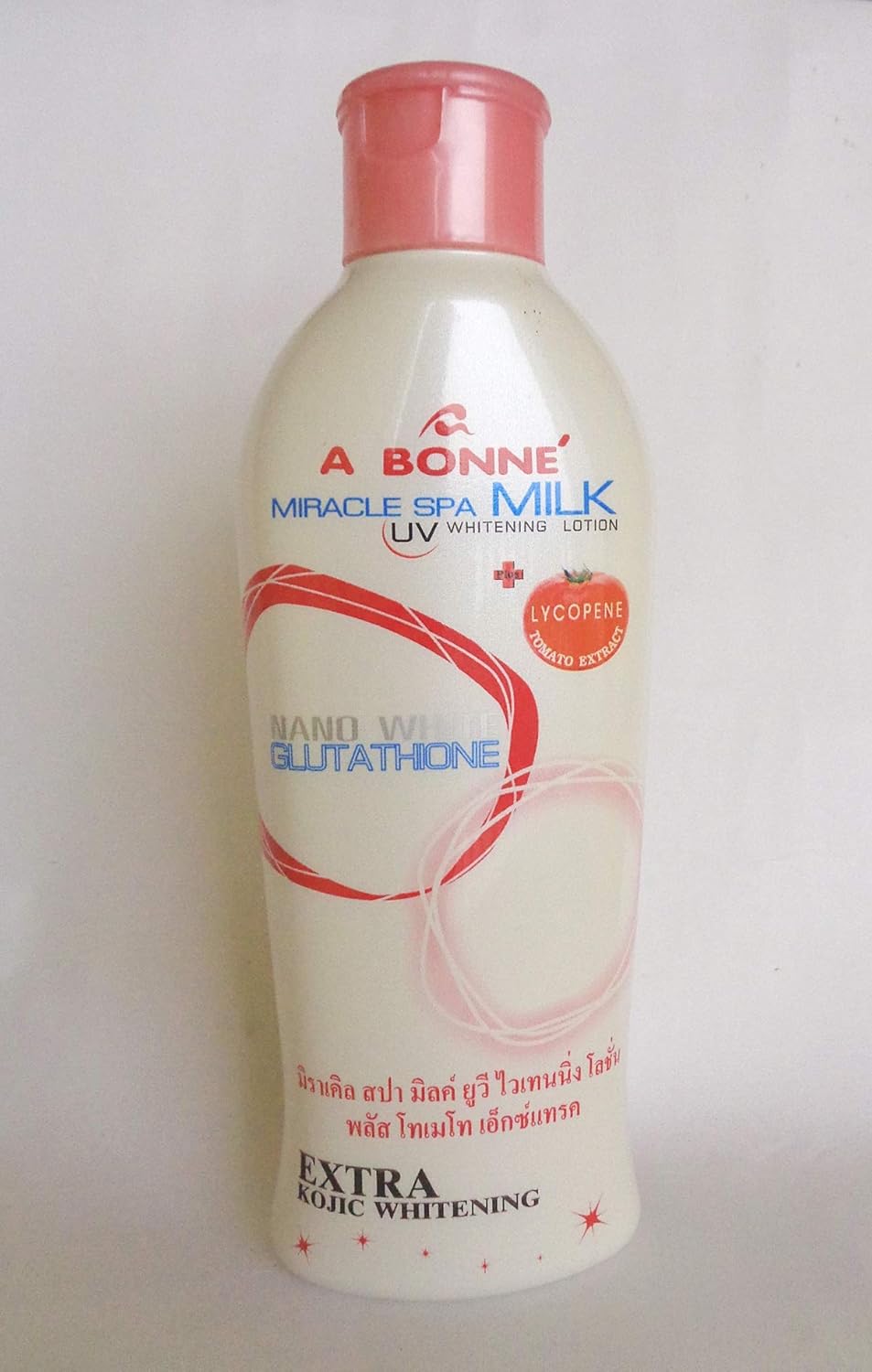 A BONNE UV Skin Whitening Bleken Lightening Lotion Melkcrème Extra Kojic, Arbutine, Nano Witte Glutathion 200 ml.
