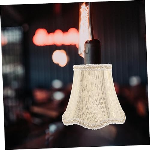 Miniatura 9 de OSALADI Pantalla de tela para lámpara de pagoda, pantalla de mesa, pantalla de tambor, pantalla de tela, reemplazo de luz, lámpara de araña de